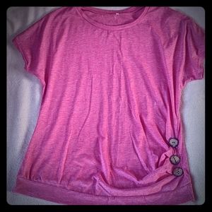 Pink short sleeve tunic